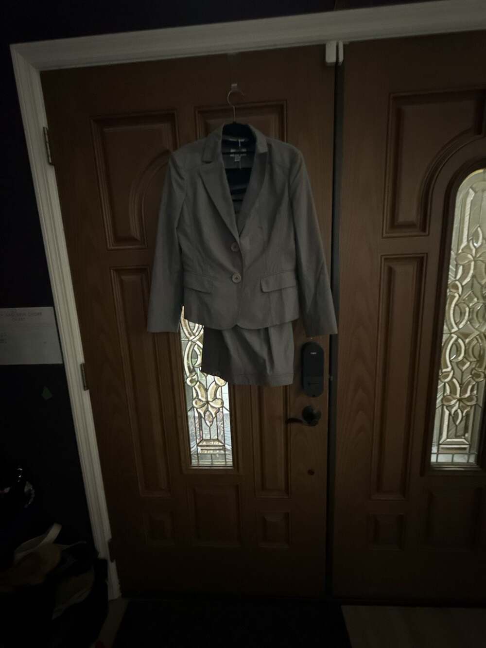 Talbots Gray Suit Set Blazer and Pants Size 10